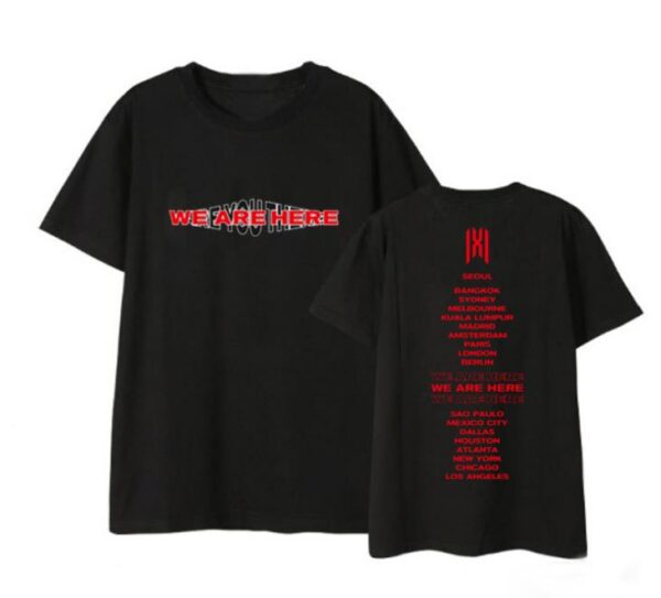 monsta x world tour t shirts