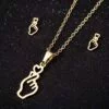 BTS Finger heart Necklace