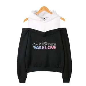 bangtan boys fake love off shoulder sweatshirts