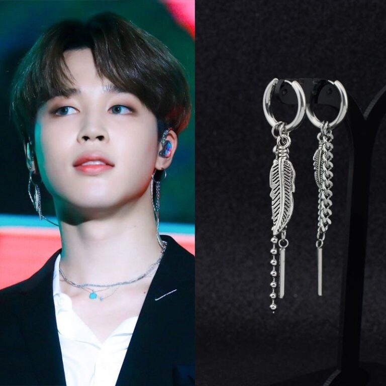 Buy Kpop Idol Feather Earrings Online KpopHeart