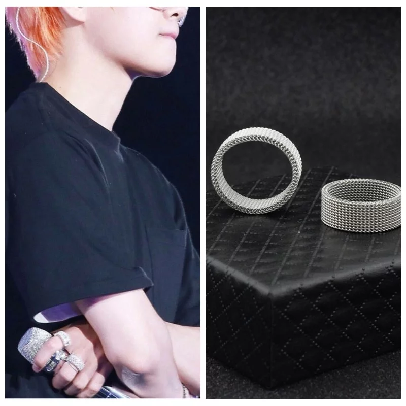 bts v knuckle mesh rings