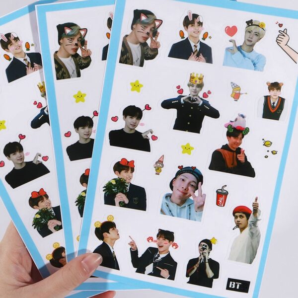 bangtan boys stickers scrapbook