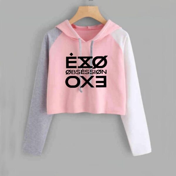 exo crop top hoodies new