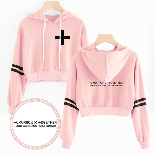 TXT Tomorrow X Together Cropped Hoodies
