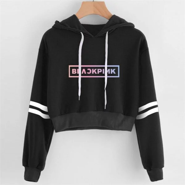 blackpink cropped hoodie sweatshirts